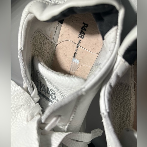 MENS P448 "Sohoer" calf leather low-top sneakers - Picture 12 of 16